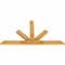 Ekena Millwork Saratoga Rough Sawn Timber Gable Bracket, Western Red Cedar, 60"W x 32"H x 2"D x 4"F, 13/12 Pitch GBW060X32X0204SAR00RWR - alternate 5